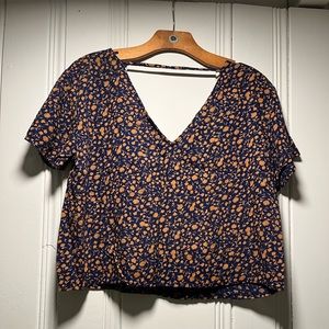 Arizona Jean Co. Cropped Shirt Floral